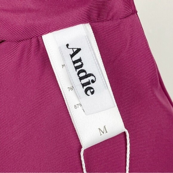 Andie The Santorini One Piece Swimsuit Cut-Out Plum Size M NWT - Picture 10 of 11